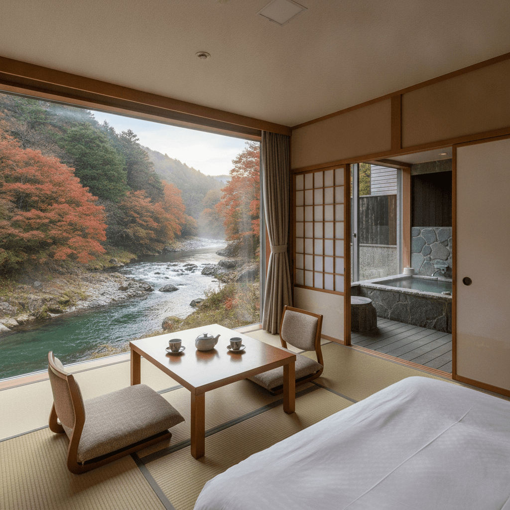 鬼怒川温泉の絶景客室:川沿い旅館で心身を癒す究極ガイド